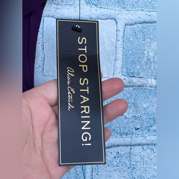 STOP STARING RETRO STYLE EGGPLANT COLOR DRESS SIZE 14 - Picture 11 of 15